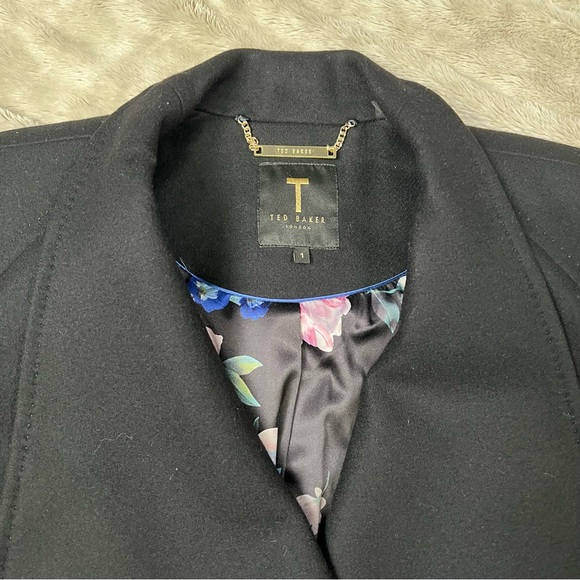 Ted Baker Women’s Mid length Wool Wrap coat. - Picture 5 of 11